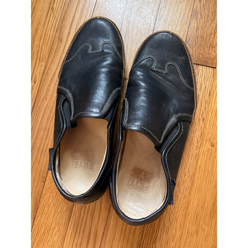 Frye Cooper Slip On Mens 8M Black Leather Loafers 81120 F0001/J07
